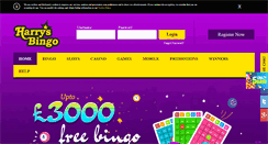 Desktop Screenshot of harrysbingo.co.uk